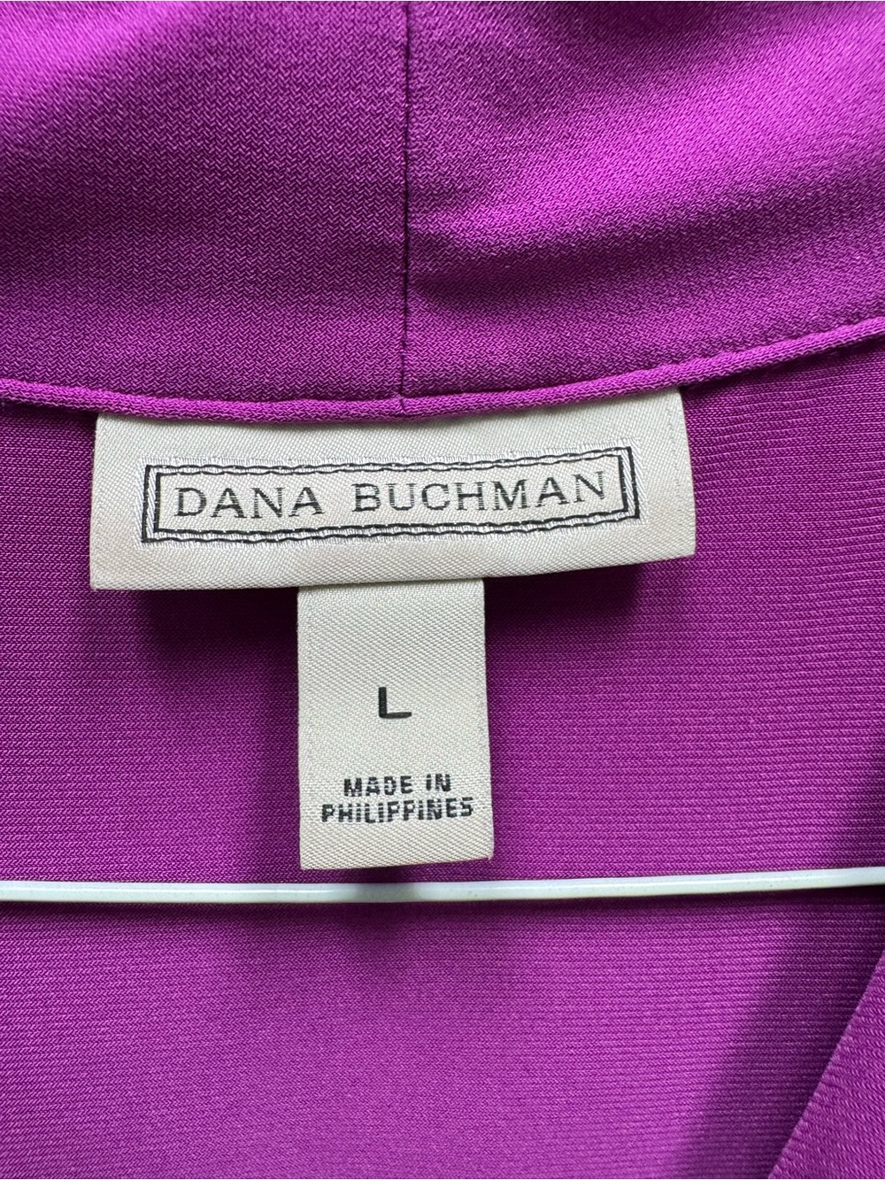 Dana Buchman Magenta Sleeveless Twist-Neck Blouse - Picture 3 of 5